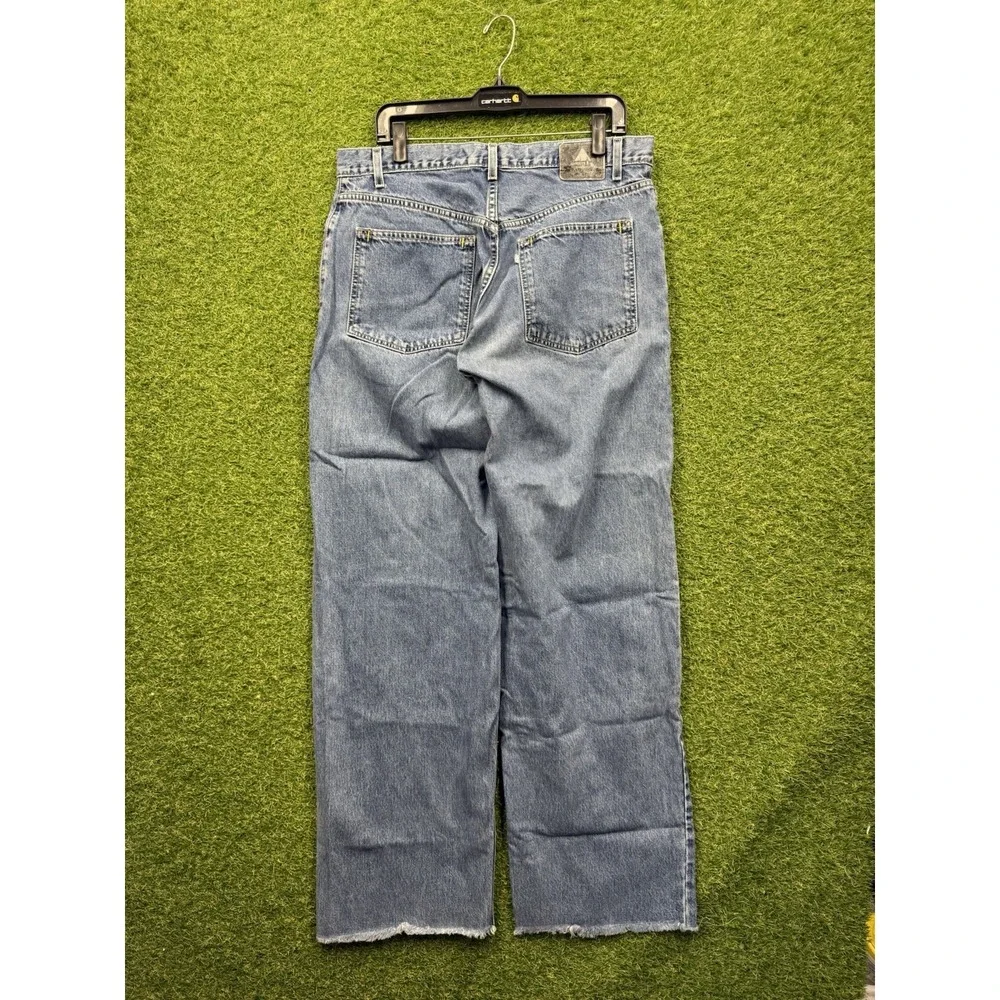 Vintage Levis SilverTab Jeans Mens 34x33 Oversized Fit Light Wash Baggy y2k